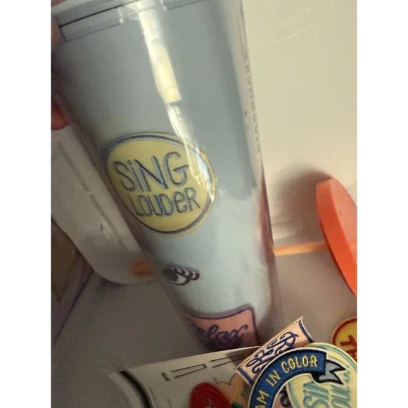 Starbucks Dream In Color Patches Stickers DIY Cold Cup Tumbler 24 oz New - Picture 3 of 7